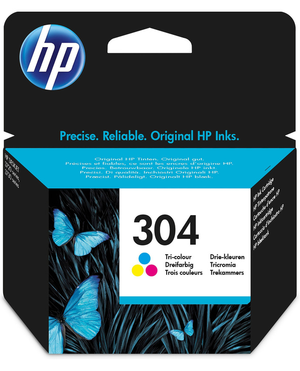 HP 304 Cartouche d’encre trois couleurs authentique HP 304 Cartouche d’encre trois couleurs authentique