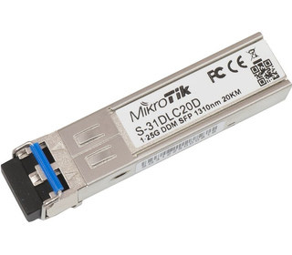 Mikrotik S-31DLC20D module émetteur-récepteur de réseau 1250 Mbit/s SFP 1310 nm