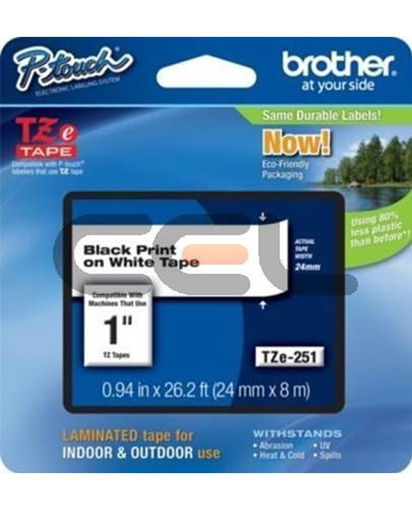 Brother TZE251CIV ruban d'étiquette TZ