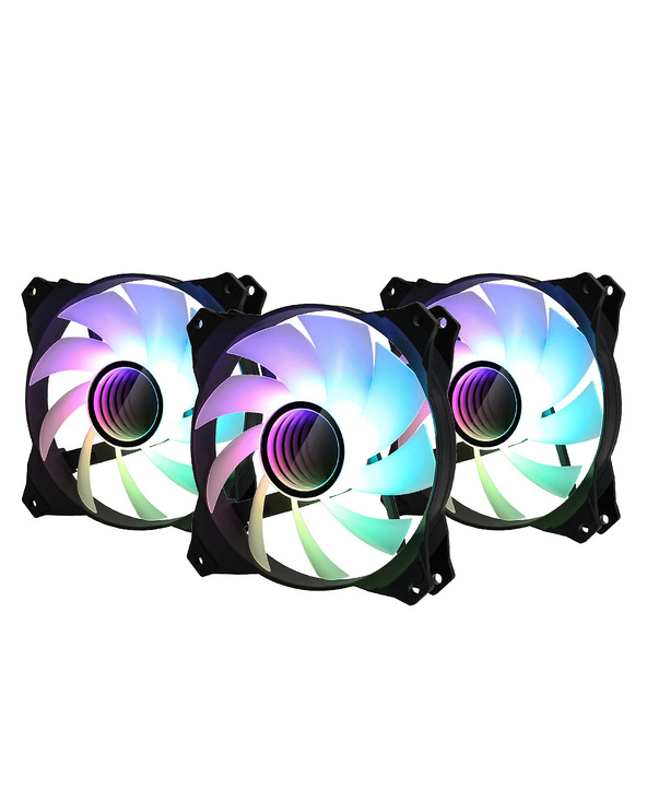 Zalman ZM-IF120 3pack+ ZM-4PALC controller 120mm Milky White aRGB Fan infinity effect Boitier PC Ventilateur 12 cm Noir Zalman ZM-IF120 3pack+ ZM-4PALC controller 120mm Milky White aRGB Fan infinity effect Boitier PC Ventilateur 12 cm Noir