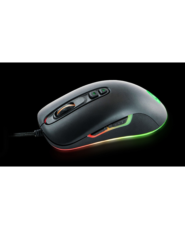 QPAD DX-80 souris Jouer Ambidextre USB Type-A Opto-mécanique 8000 DPI