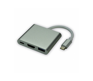 MCL MD1B99CUZZZ3CHUPD station d'accueil Avec fil USB 3.2 Gen 1 (3.1 Gen 1) Type-C Aluminium