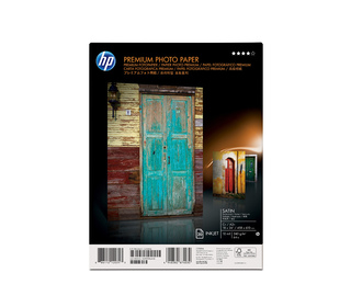HP Premium Satin 20 sht/A2+/458 x 610 mm (18 x 24 in) papier photos Blanc