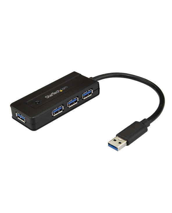 StarTech.com Hub USB 3.0 - Dock 4 Ports SuperSpeed 5Gbps avec Charge Rapide USB 3.2 Gen 1 Type-A pour PC Fixe/Portable - Aliment