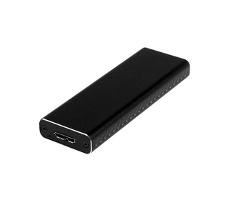 StarTech.com Boîtier Aluminium M.2 SSD vers USB 3.0 (5Gbps) avec UASP - Noir - M.2 NGFF SATA avec Clé B & Clé B+M - Boîtier Exte