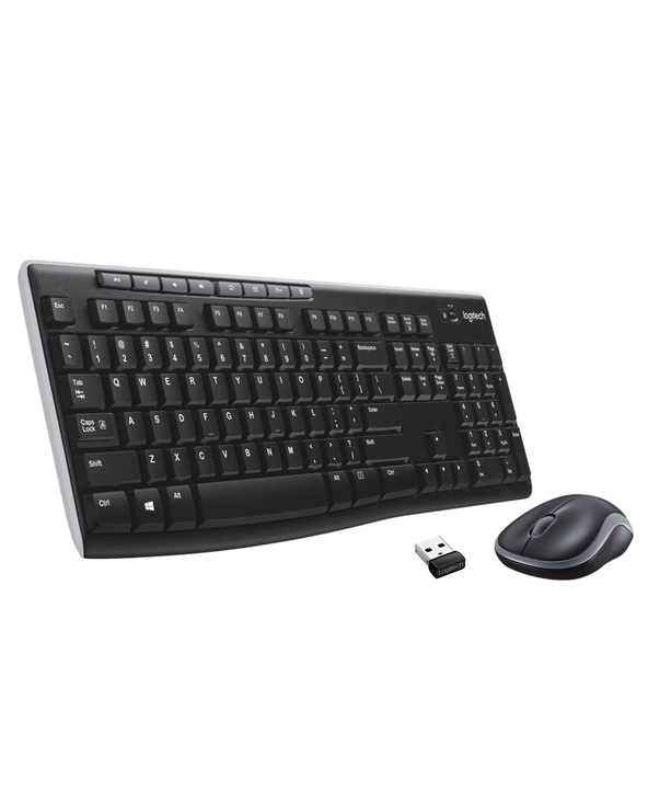 Logitech Wireless Combo MK270 clavier Souris incluse Maison USB QWERTY Espagnole Noir