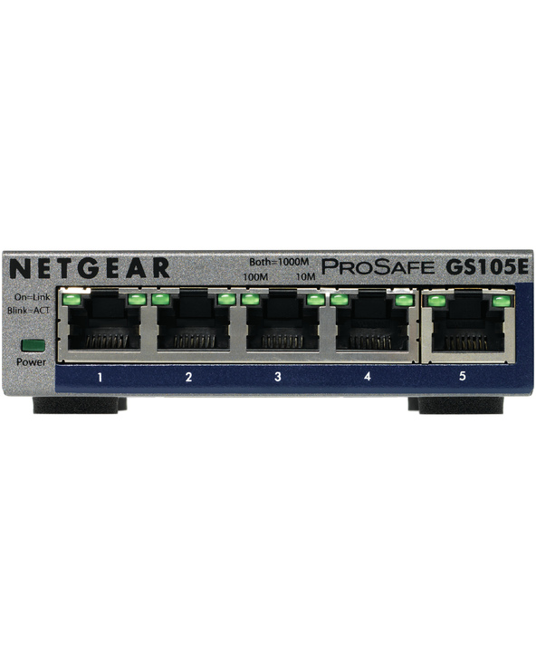 NETGEAR GS105E-200PES commutateur réseau Géré L2/L3 Gigabit Ethernet (10/100/1000) Gris