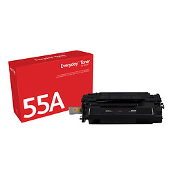 Everyday Toner Noir  de Xerox compatible avec HP 55A (CE255A/ CRG-324), Capacité standard