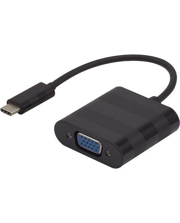 Dacomex 199014 câble vidéo et adaptateur 0,09 m VGA (D-Sub) USB Type-C Noir