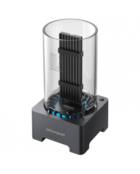 GRAUGEAR G-M2DK-AC-10G Station d'accueil de disques de stockage USB 3.2 Gen 2 (3.1 Gen 2) Type-C Noir