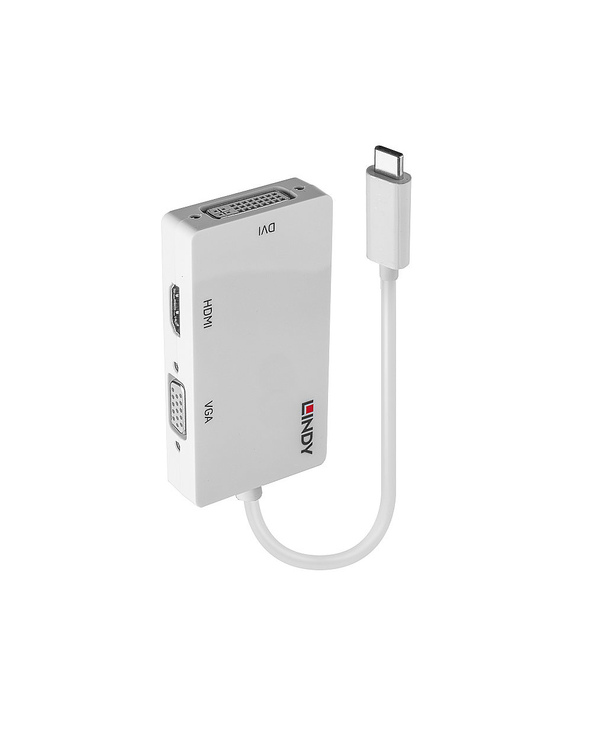 Lindy 43273 adaptateur graphique USB 3840 x 2160 pixels Blanc