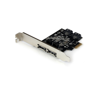 StarTech.com Carte contrôleur PCI Express avec 2 ports SATA III interne et 2 ports eSATA externe
