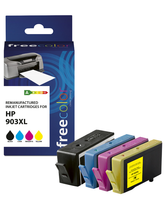 Freecolor K10451F7 cartouche d'encre 4 pièce(s) Compatible High (L) Yield Noir, Cyan, Magenta, Jaune