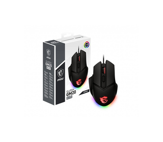 MSI Clutch GM20 Elite souris Jouer Droitier USB Type-A Optique 6400 DPI