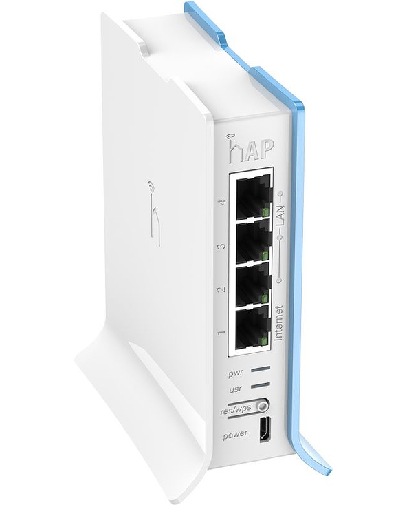 Mikrotik RB941-2ND-TC point d'accès réseaux locaux sans fil 300 Mbit/s Bleu, Blanc