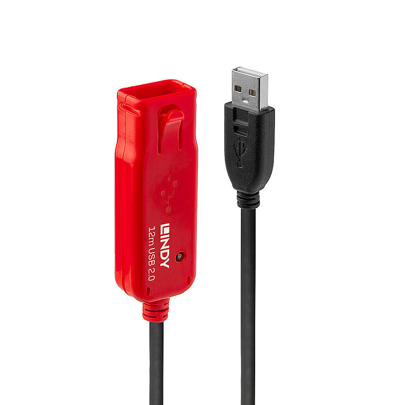 Lindy 42782 câble USB 12 m USB 2.0 USB A Noir