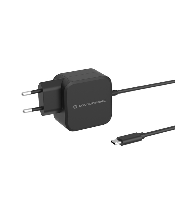 Conceptronic OZUL04BE chargeur d'appareils mobiles Universel Noir Secteur Intérieure