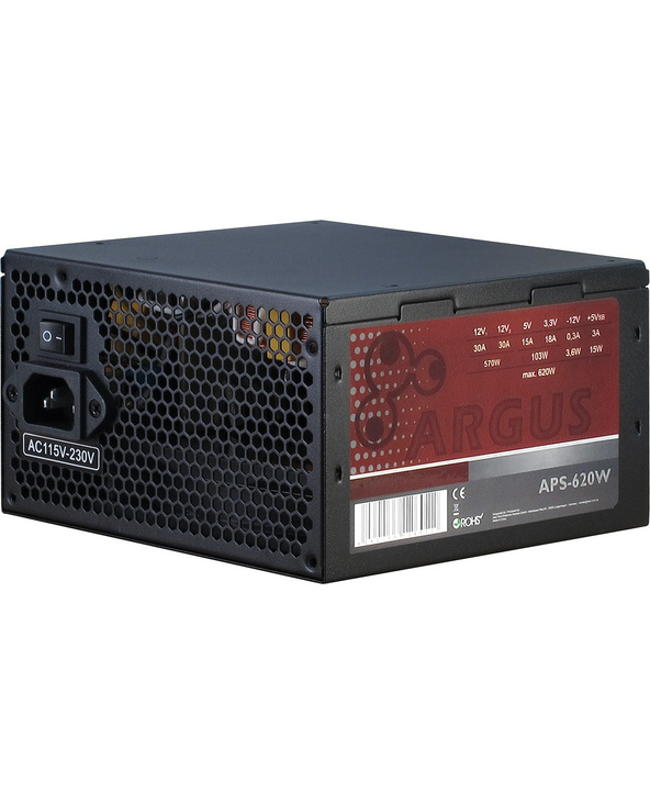 Inter-Tech Argus APS unité d'alimentation d'énergie 620 W 20+4 pin ATX ATX Noir