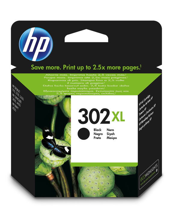 HP 302XL Cartouche d’encre noire grande capacité authentique