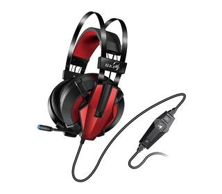 Genius Computer Technology Lychas HS-G710V Casque Avec fil Arceau Jouer Noir, Rouge