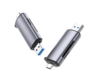 Ugreen 50706 lecteur de carte mémoire USB/Micro-USB Argent