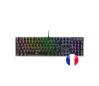 Mars Gaming MK422 clavier Jouer USB AZERTY Français Noir