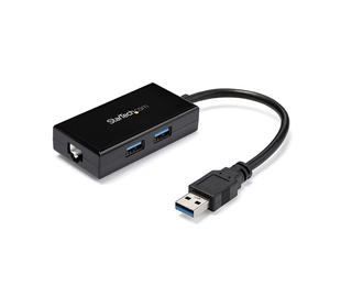 StarTech.com Adaptateur réseau USB 3.0 vers Gigabit Ethernet avec hub USB 3.0 à 2 ports