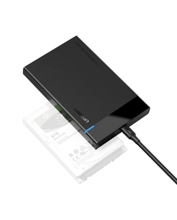 Ugreen 50743 Boîtier de disques de stockage Boîtier HDD Noir 2.5"