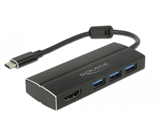 DeLOCK 63931 station d'accueil USB 3.2 Gen 1 (3.1 Gen 1) Type-C Noir