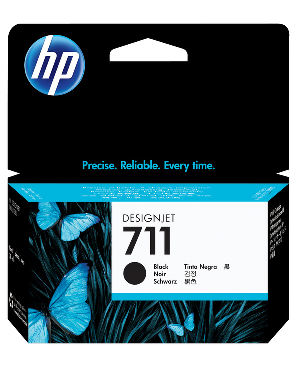 HP 711 cartouche d'encre DesignJet noir, 38 ml