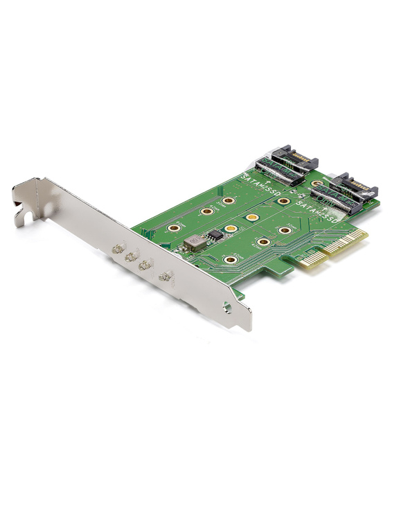 StarTech.com Adaptateur SSD M.2 NGFF à 3 ports - 1x M.2 PCIe (NVMe), 2x M.2 SATA III - PCIe 3.0