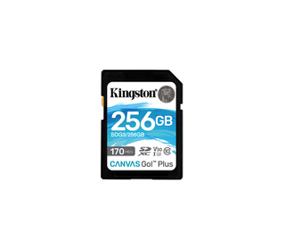 Kingston Technology Carte SDXC Canvas Go Plus 170R C10 UHS-I U3 V30 de 256 Go