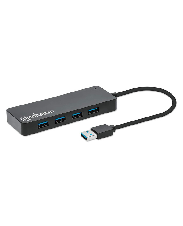 Manhattan 168403 hub & concentrateur USB 3.2 Gen 1 (3.1 Gen 1) Type-A 5000 Mbit/s Noir