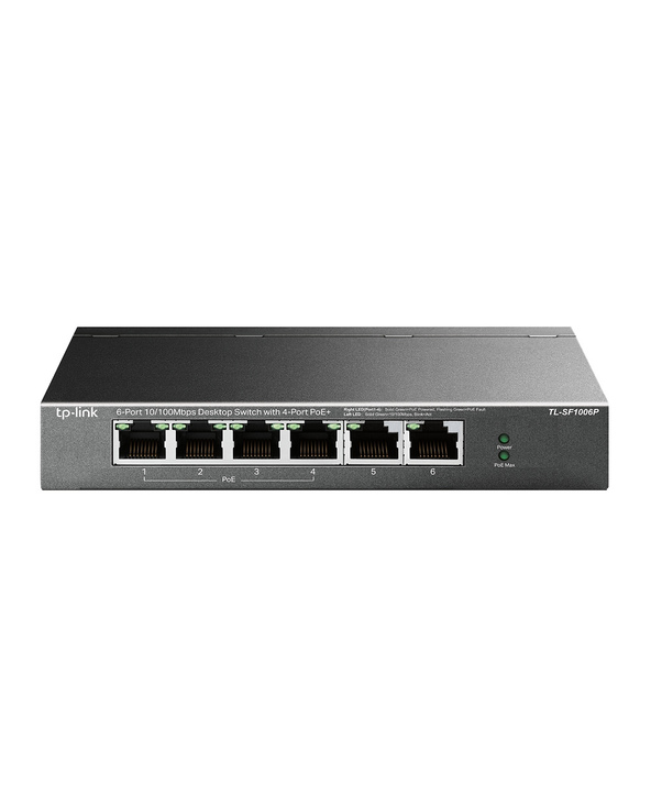 TP-Link TL-SF1006P commutateur réseau Non-géré Fast Ethernet (10/100) Connexion Ethernet, supportant l'alimentation via ce port 