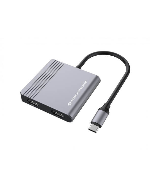 Conceptronic DONN13G station d'accueil Avec fil USB 3.2 Gen 1 (3.1 Gen 1) Type-C Gris