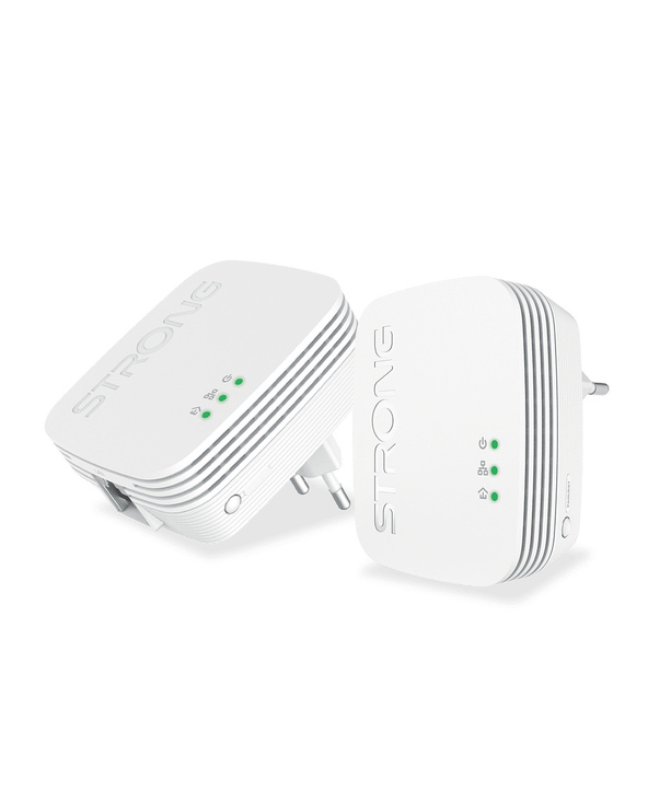 Strong POWERL600DUOMINI Adaptateur réseau CPL 600 Mbit/s Ethernet/LAN Blanc 2 pièce(s)