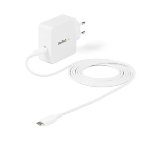 StarTech.com Chargeur Mural USB C - Chargeur USB C pour Ordinateur Portable 60W PD - Câble de 2m - Adaptateur Secteur Universel 