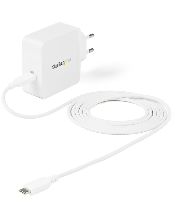 StarTech.com Chargeur Mural USB C - Chargeur USB C pour Ordinateur Portable 60W PD - Câble de 2m - Adaptateur Secteur Universel 