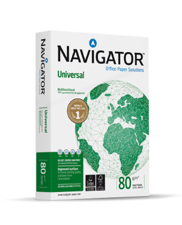 Navigator UNIVERSAL papier jet d'encre A4 (210x297 mm) Soie 500 feuilles Blanc Navigator UNIVERSAL papier jet d'encre A4 (210x297 mm) Soie 500 feuilles Blanc