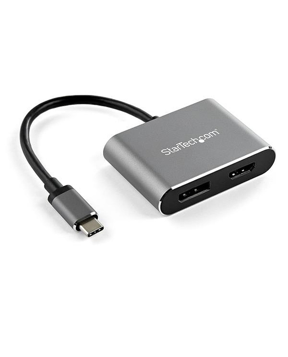 StarTech.com Adaptateur multiport USB-C vers DisplayPort ou HDMI - 4K 60 Hz - Convertisseur 2-en-1