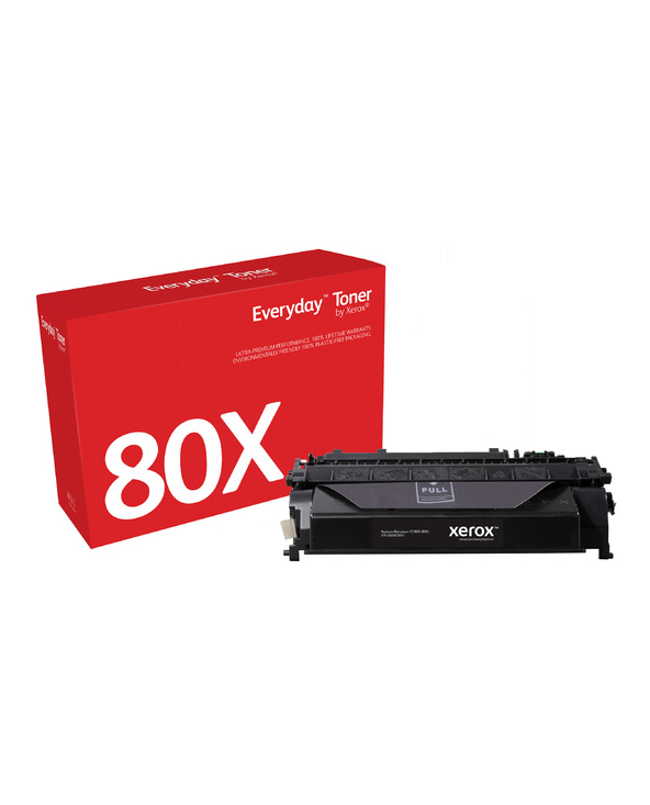 Everyday Toner Noir  de Xerox compatible avec HP 80X (CF280X), Très haute capacité