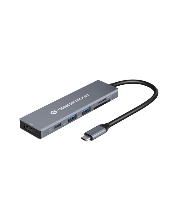 Conceptronic DONN23G station d'accueil Avec fil USB 3.2 Gen 1 (3.1 Gen 1) Type-C Gris