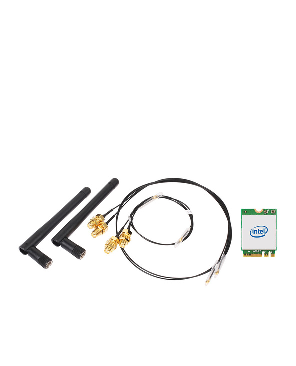 Shuttle WLN-M1 - Kit WiFi Intel WLAN-ax et Bluetooth avec carte M.2 et antennes externes