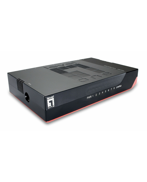 LevelOne GSW-0807 commutateur réseau Non-géré Gigabit Ethernet (10/100/1000) Noir, Rouge