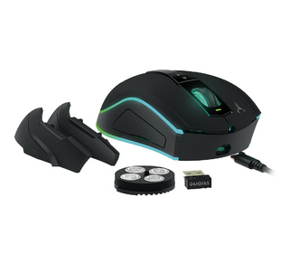 GAMDIAS HADES M1 souris Jouer Droitier RF Wireless + USB Type-A Optique 10800 DPI