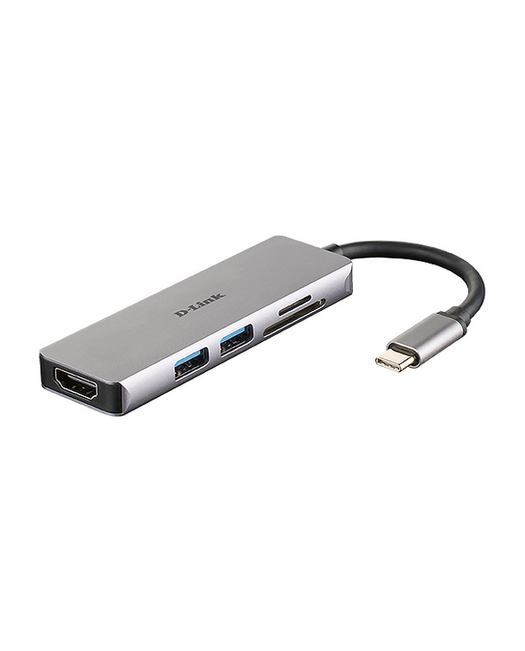 D-Link DUB-M530 station d'accueil Avec fil USB 3.2 Gen 1 (3.1 Gen 1) Type-C Aluminium, Noir