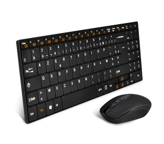 ADVANCE CLS-SLIM-BK clavier Souris incluse Universel RF sans fil AZERTY Français Noir