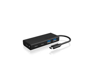 ICY BOX IB-HUB1426-CPD USB 3.2 Gen 1 (3.1 Gen 1) Type-C 5000 Mbit/s Noir