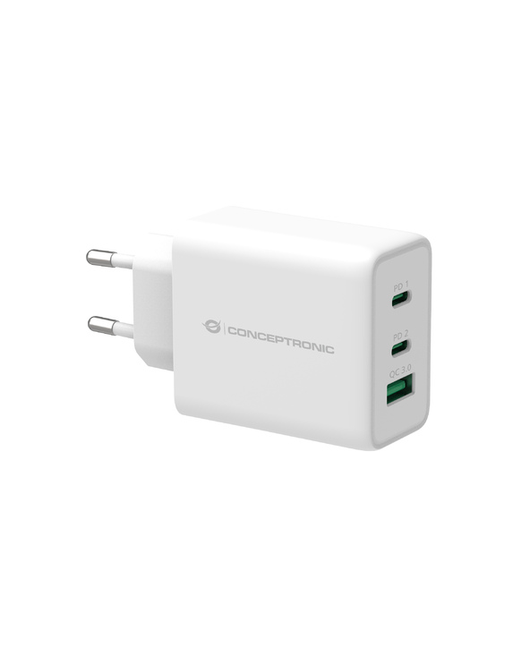 Conceptronic ALTHEA12W chargeur d'appareils mobiles Universel Blanc Secteur Charge rapide Intérieure