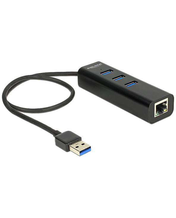 DeLOCK 62653 station d'accueil Avec fil USB 3.2 Gen 1 (3.1 Gen 1) Type-A Noir